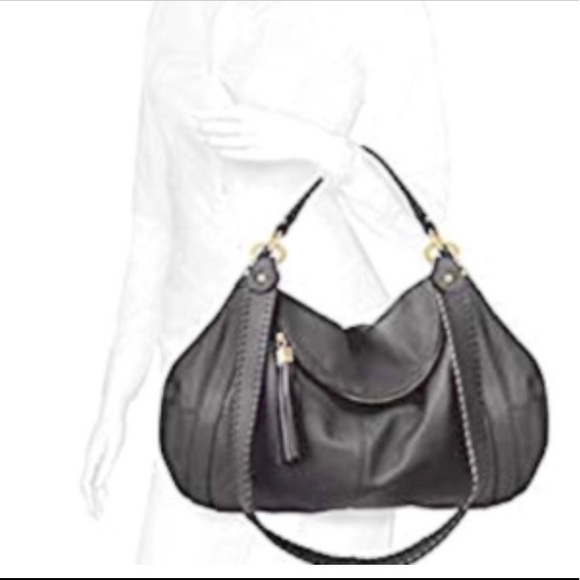 New Onna Ehrlich Gray Leather “Rachel” Bag - Picture 3 of 8
